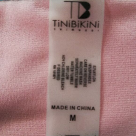 NWT Tinibikini High Waisted Hot Pink Swimsuit - Picture 6 of 8